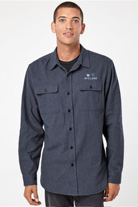 Burnside Solid Long Sleeve Flannel Shirt