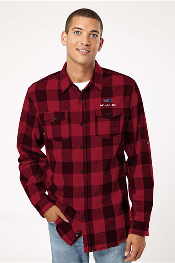 Burnside Yarn-Dyed Long Sleeve Flannel Shirt