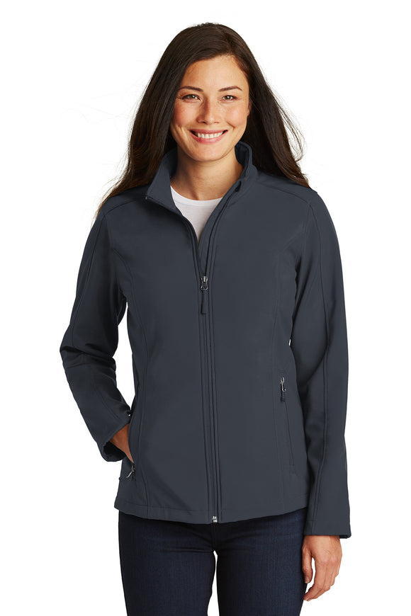 CLEARANCE: Port Authority Ladies Core Soft Shell Jacket (Size: XL - Battleship Grey)